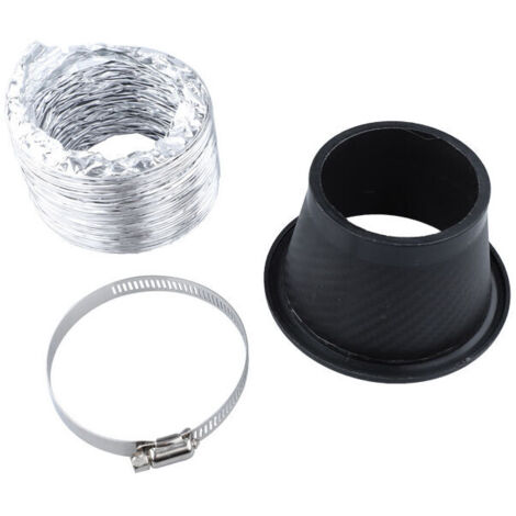 Kit imbuto per tubo di aspirazione dell'aria del motore KZQ, imbuto di ricambio universale per tubo di aspirazione dell'aria turbo del paraurti anteriore modificato in fibra di carbonio