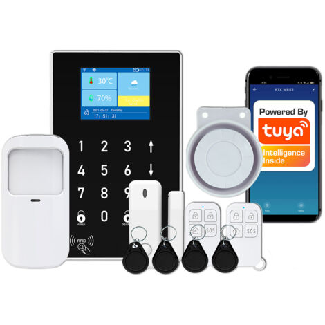 Kit inalámbrico RTX Alarm TUYA WiFi RFID GSM