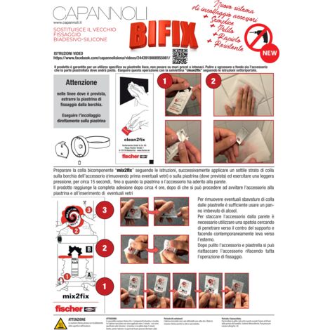 Kit incollaggio accessori Capannoli BIFIX  Adesivo