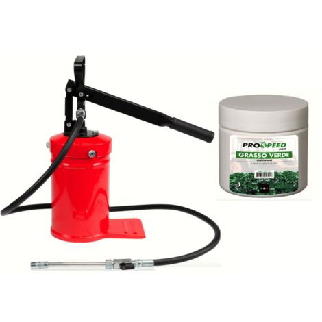 Kit ingrassatore 4 Kg + grasso verde universale sapone di litio 4,5 Kg lubrificante 417to