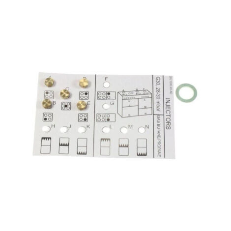 Kit iniettori, ugelli gas butano - Forni, Fornelli Elettrici e a Gas - BEKO - 348573