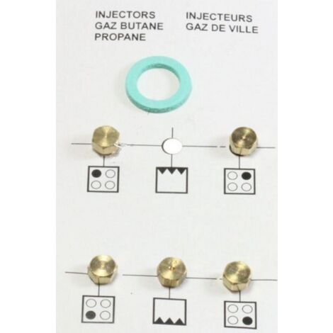Kit injecteurs butane pour Cuisinière BEKO 4431910054