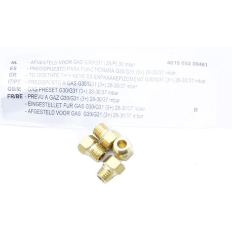 KIT INJECTEURS G30-29 MBAR BUTANE pour TABLE DE CUISSON...