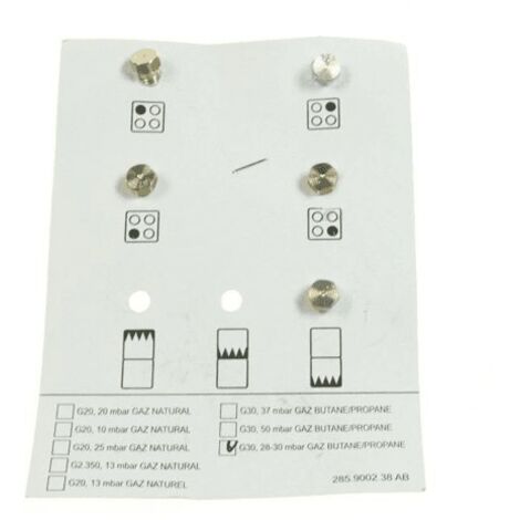 KIT INJECTEURS GAZ BUTANE POUR CUISINIERE BEKO - 4431900202