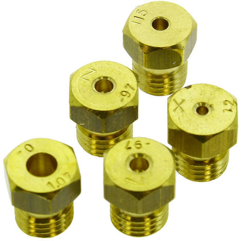 Kit injecteurs gaz naturel 900406 pour Cuisinière FAR, FORTEX, HARROW, HIGHONE, LINETECH, PROLINE, SELECLINE, SOGELUX, TECHNICAL, TECHWOOD, TELEFUNKEN, VALBERG, WESTWOOD