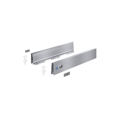 Kit innotech atira hauteur 70 gris pour paroi arrière acier - Longueur : 300 mm - HETTICH