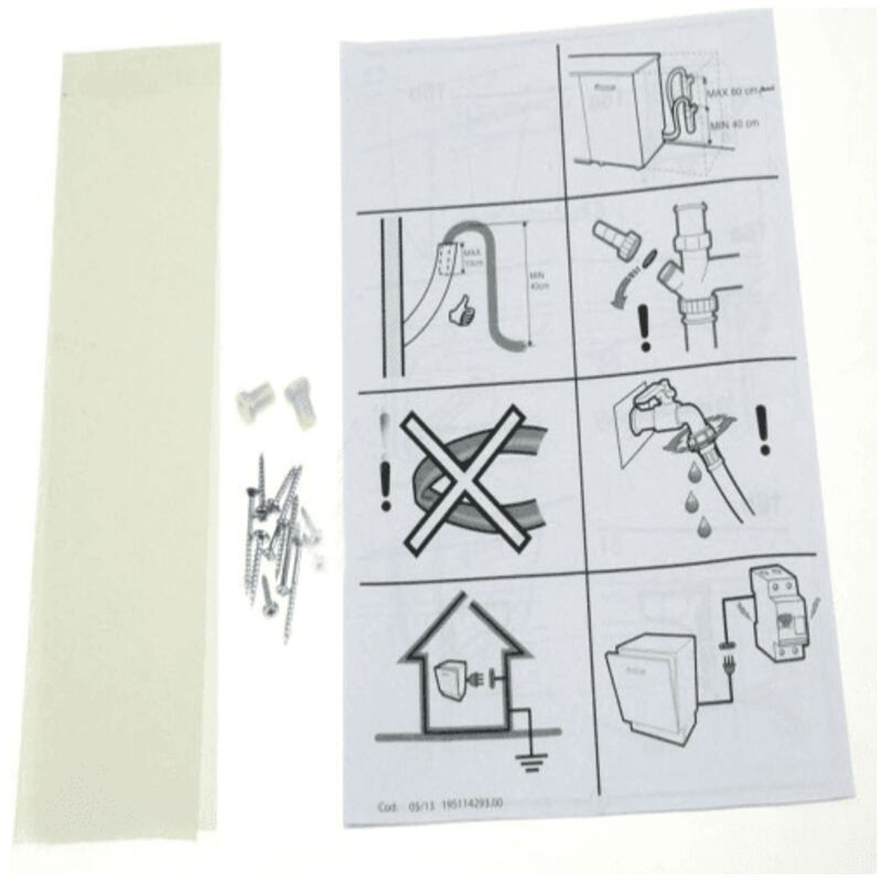 Kit Installation 45/60cm (velcro) Pour Lave Vaisselle Scholtes - C00301749