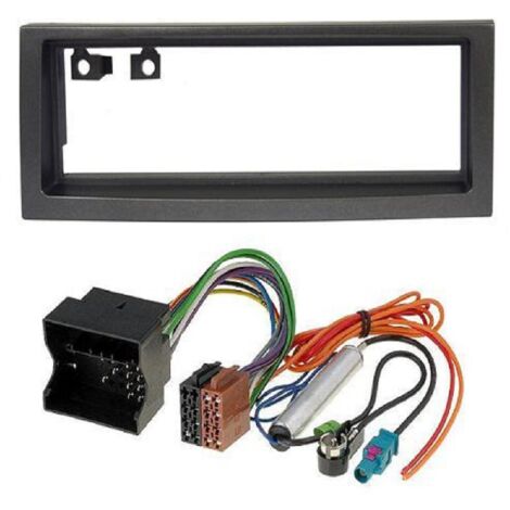 Kit Installation Autoradio KITFAC-168 compatible avec Peugeot 407 Citroen C5 04-10 1Din - Noir