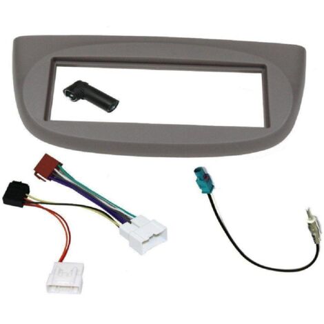 Kit Installation Autoradio KITFAC-217-2 compatible avec Renault Twingo 2007-2013 - Gris
