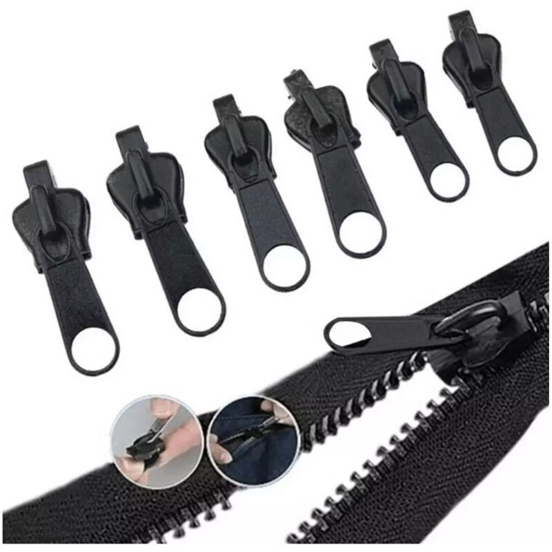Kit instantané de réparation de glissière Zip, Pack de remplacement de sauvetage amovible à glissière fixe, Ensemble de fermeture éclair instantanée