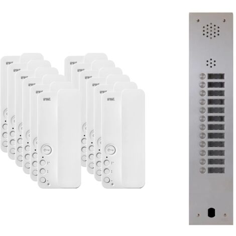 Kit interphone 1 rangée avec 12 combinés URMET Collectif