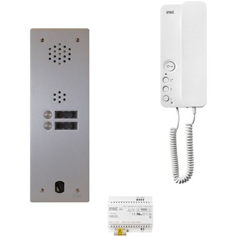 Kit interphone 1 rangée avec 2 combinés URMET Collectif