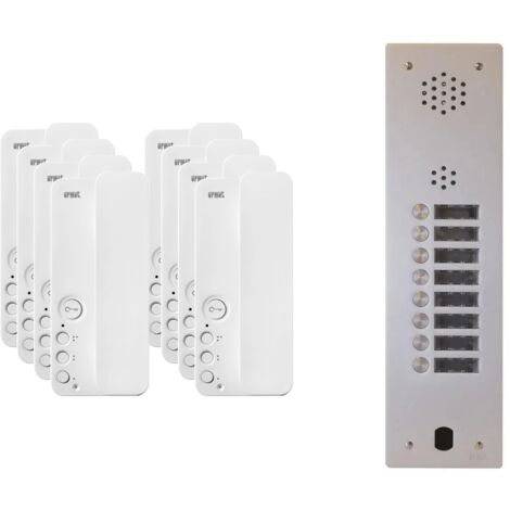 Kit interphone 1 rangée avec 8 combinés URMET Collectif