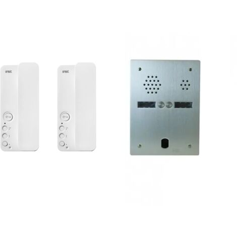 Kit interphone 2 rangées avec 2 combinés URMET Collectif