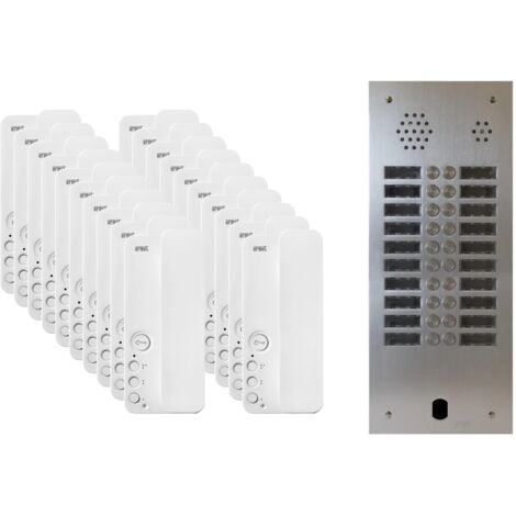 Kit interphone 2 rangées avec 20 combinés URMET Collectif