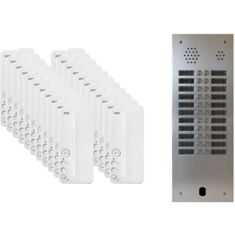 Kit interphone 2 rangées avec 22 combinés URMET Collectif