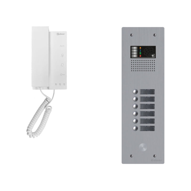 Golmar - Kit interphone avec 5 combinés Collectif