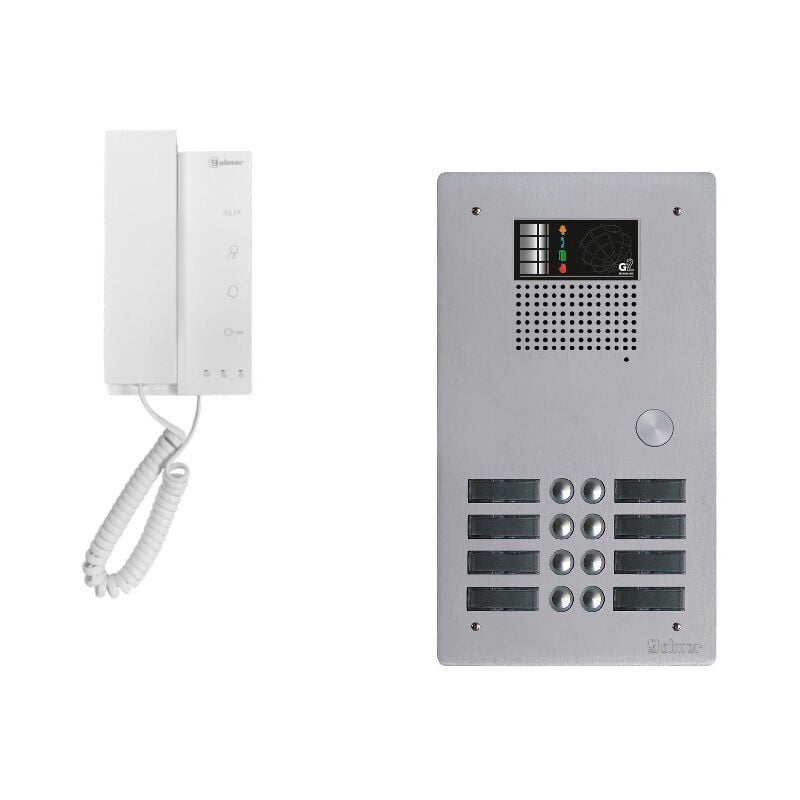 Golmar - Kit interphone avec 7 combinés Collectif