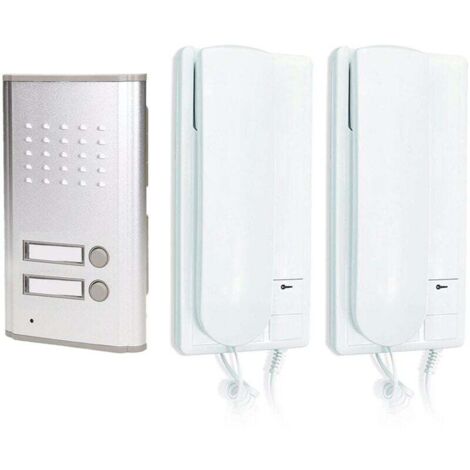 KIT INTERPHONE EXTERIEUR DUPLEX AVEC BOUTON D'OUVERTURE DE PORTAIL