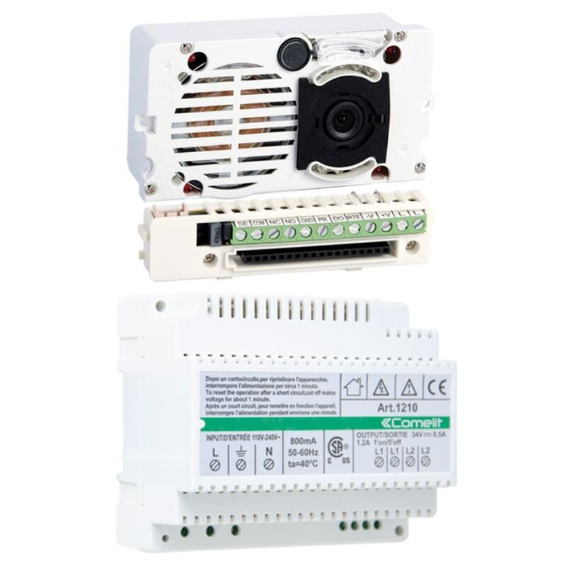 Kit visiophone Comelit audio et vidéo de base système à 2 fils 9000