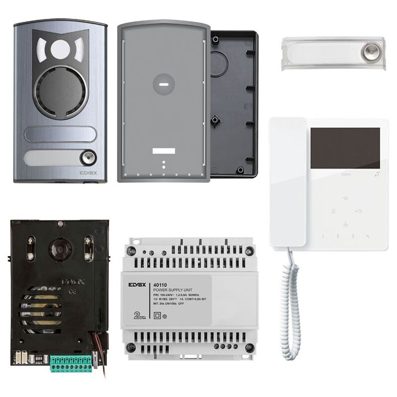 Vimar - Kit visiophone Elvox tab mural écran 4,3 système 2 fils 7549/M