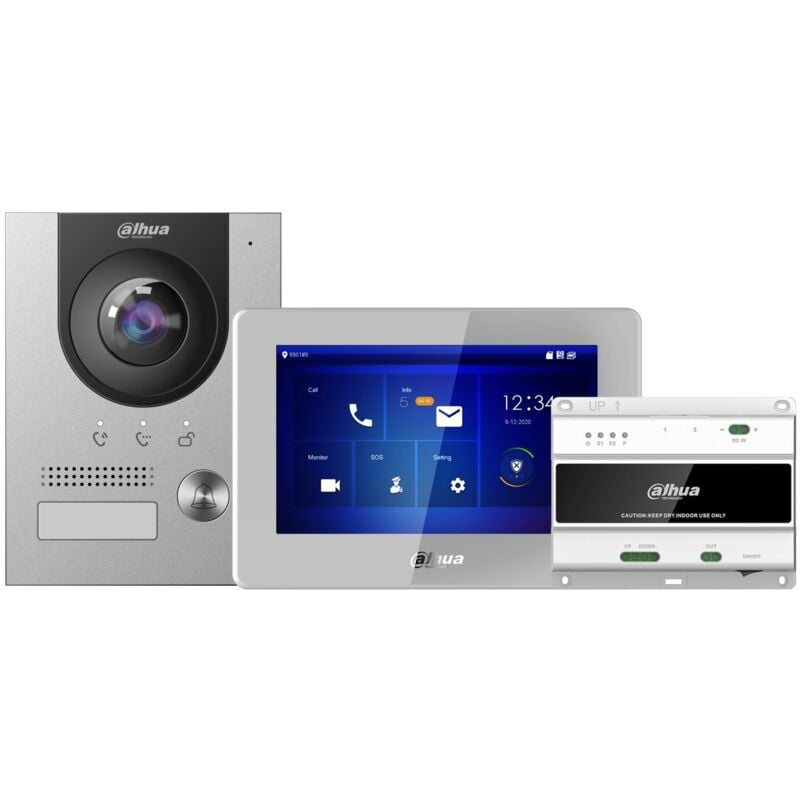 Dahua - Kit interphone vidéo ip 2 fils encastré KTD01(F)