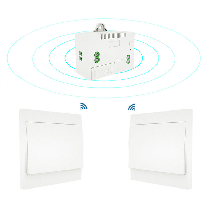 Kit interrupteur et récepteur sans fil 110-230 v, luminaire télécommandé avec interrupteur auto-alimenté