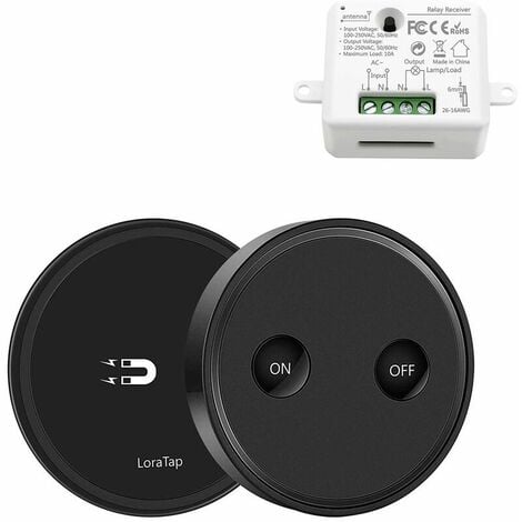 LoraTap Interrupteur WiFi Alexa Sans Fil, MINI TAILLE, Récepteur