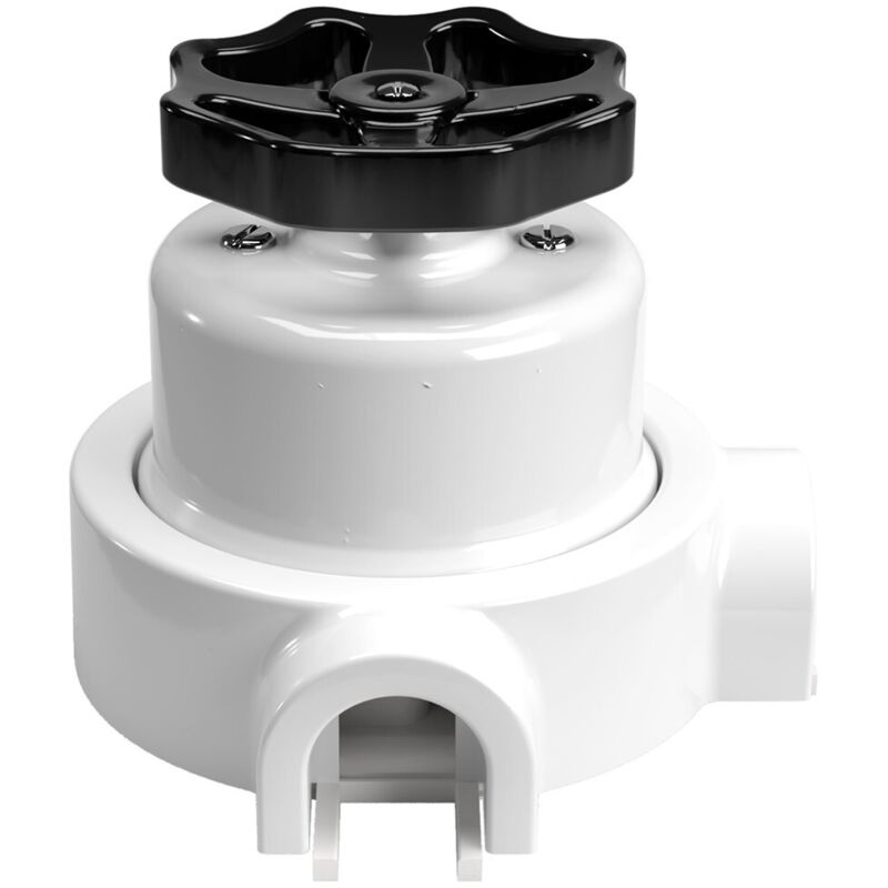 creative cables - kit interrupteur/déviateur avec bouton et base pour Creative-Tubes en porcelaine blanche