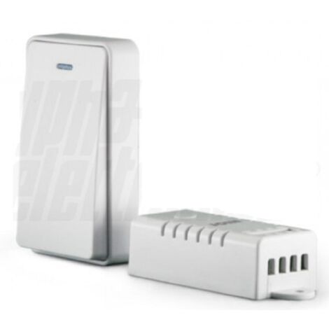 Kit interruttore alpha elettronica max 200m 433.92 bianco - 23-208