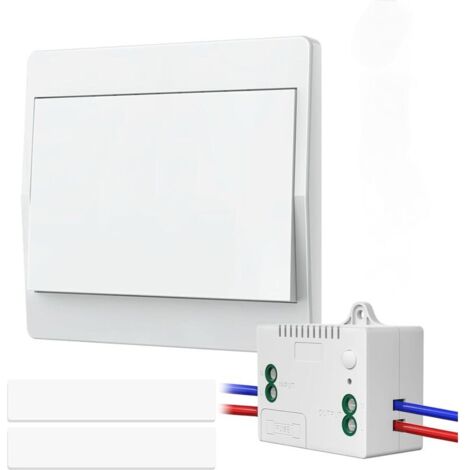 Kit interruttore wireless da 250 V, telecomando wireless, interruttore a parete impermeabile per la casa, facile da installare