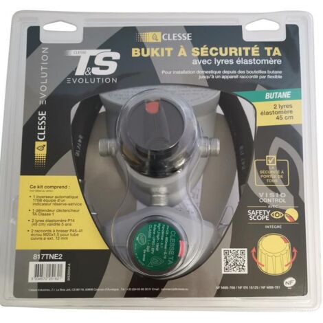 Kit inverseur butane BUKIT SECURITE P14 817TNE1 CLESSE INDUSTRIES 817TNE2