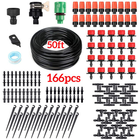Kit irrigation 25m 166 pièces buses réglables brumisation