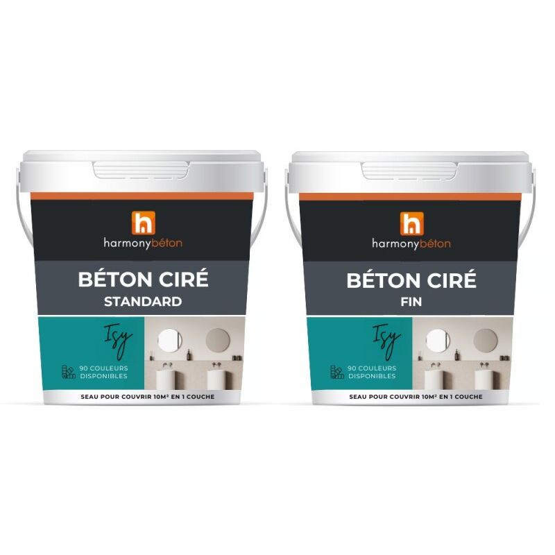 Harmony Beton - Kit isy Béton ciré 10 m2 - Graphite 10 m² - Harmony Béton
