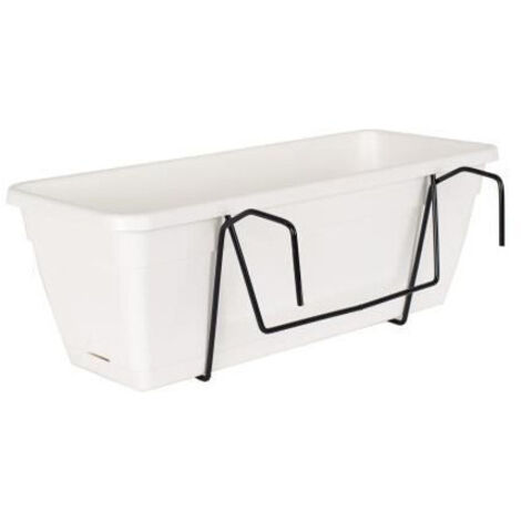 Kit Jardiña Venezia de ARTEVASI con reserva de agua - 10 L - 49 x 19,5 x 16,6 cm - Blanco