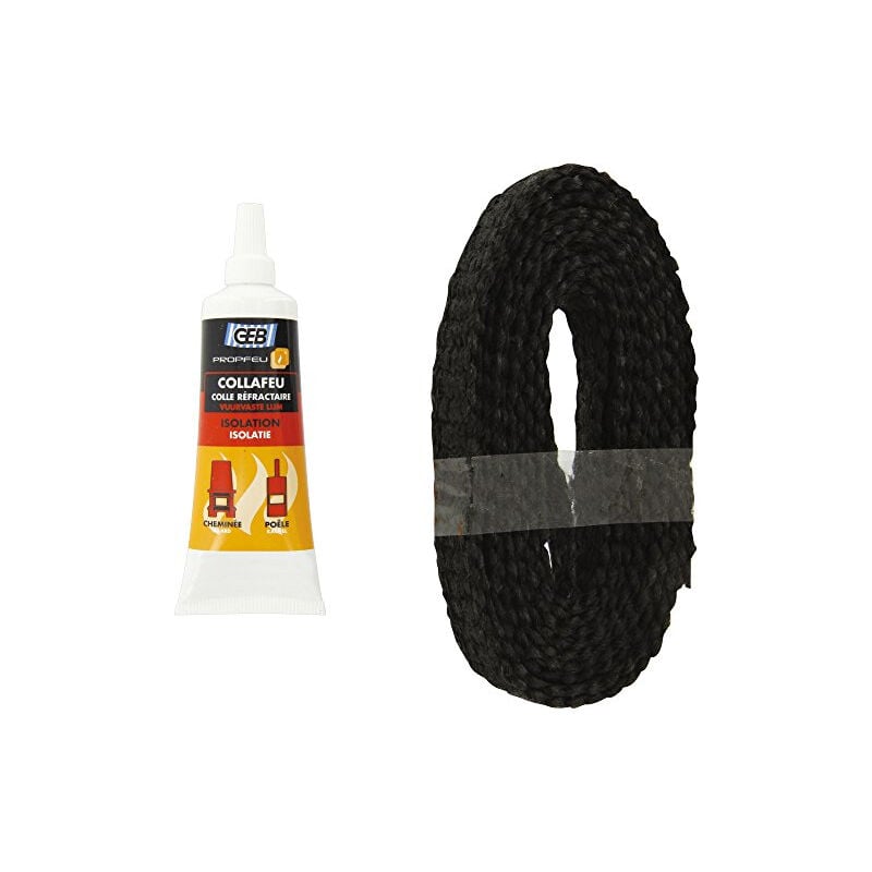 GEB - tresse isolante plaque 821502 15 mm x 2.5 m + tube collection afeu 293539