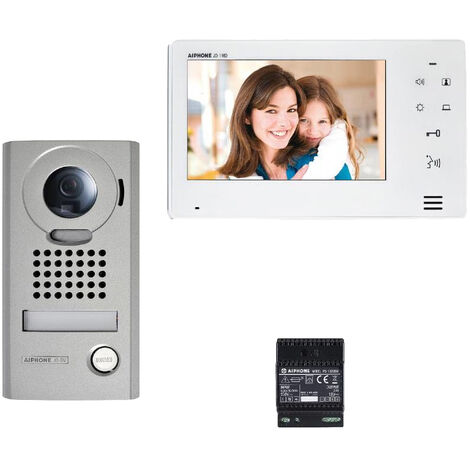 main image of "Kit JOS1V vidéo platine saillie avec moniteur écran 7 - touche sensitive AIPHONE - AIPHONE"