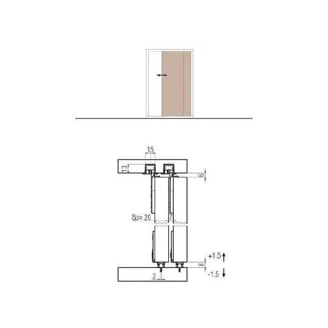 KIT KOBLENZ ANTA SCORREVOLE 0105/1 PORTATA KG.60
