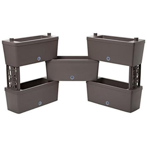 Kit Ladrillos Kit Jardineras Modulares 5 Piezas - Bama Color Dove