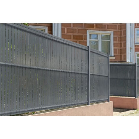 CASANOOV Kit lamas opacas de PVC 2m CINTO Al.150cm Gris