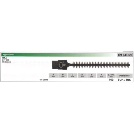 KIT Lame supérieure / inférieure IKRA pour taille-haie EHT 600 041629
