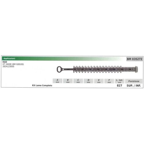 Kit lame supérieure / inférieure Taille-haie EGO HT 2400E 035272
