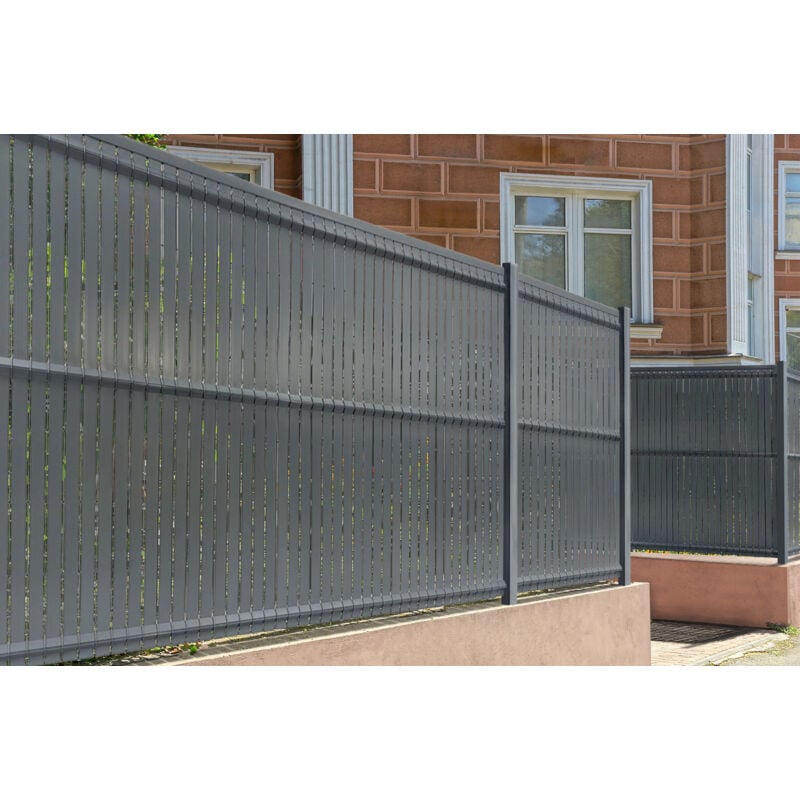 Casanoov - Kit lamelles occultantes pvc 8m cinto H.150cm Gris