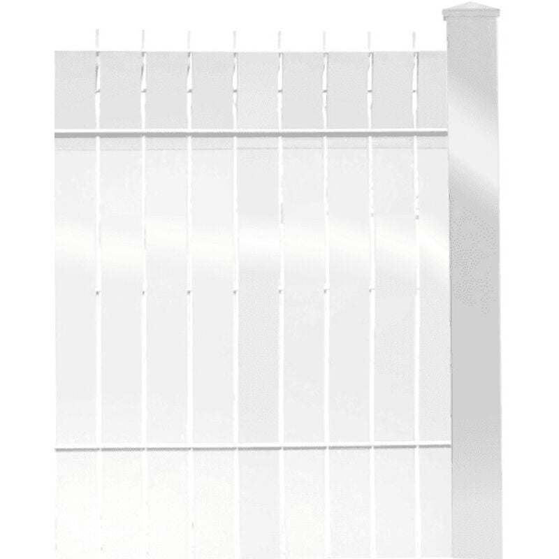 Kit lames d'occultation en aluminium pour clôture de 2,5m - Mailles de 50mm - 1m73 - RAL9010 Aluhome