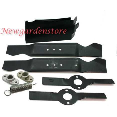 Kit lames mulching universel 38" pour tracteur pelouse – Adaptable MTD – Coupe précise – SKU 406024