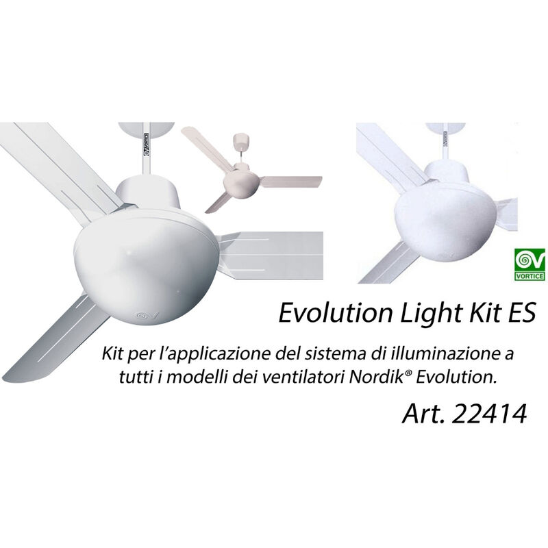Image of Vortice - kit lampade evolution light es art. 22414 per ventilatore a soffitto nordik evolution