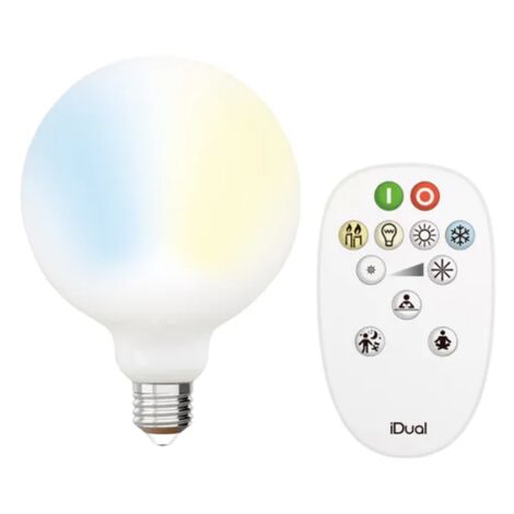 Kit lampadine globo LED G125 E27 iDual Opal