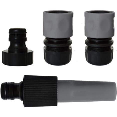 Kit lance d'arrosage avec raccords 19 mm et nez de robinet 26x34