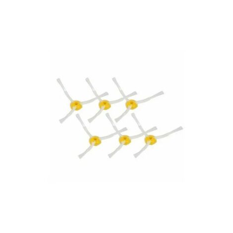 KIT LARGE 6 PCS BROSSE LATERALE A 3 BRANCHES POUR IROBOT ROOMBA KIT D'ENTRETIEN SERIES 500 600 700