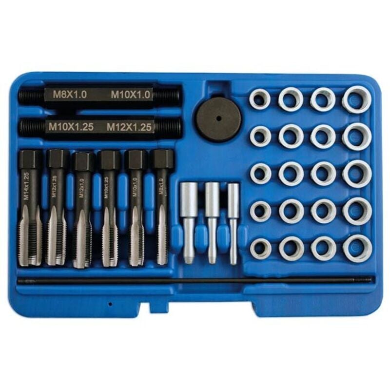 Laser Tools - Kit pose d'inserts filetes bougies de prechaufage (33pcs)